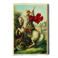 St. George wooden picture