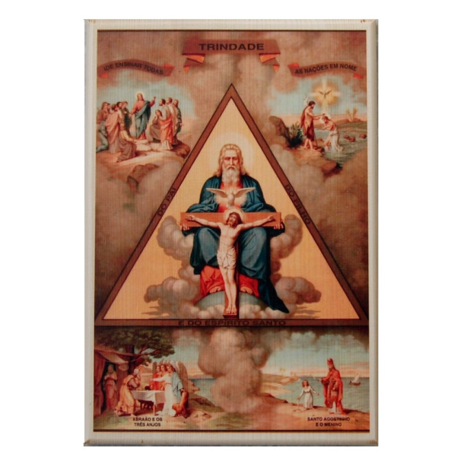 Holy Trinity wooden picture