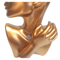 Crystal heart pendant necklace