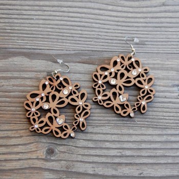 Crystal Butterflies Earrings