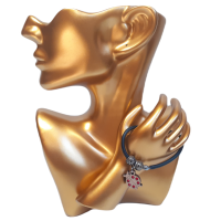 Wooden Ladybird bracelet - red