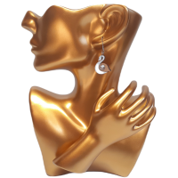 Crystal Swan Earrings