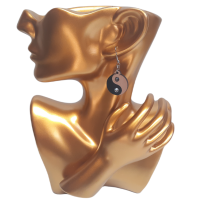 Wooden Earrings YinYang