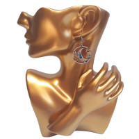 Wooden Earrings Moon and Stars