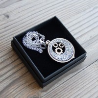 Wooden Pendant Necklace Gear