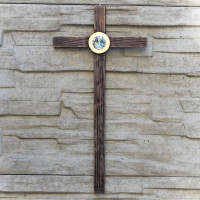 Modern Wall cross with crystal