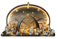 Double-sided Nativity Scene