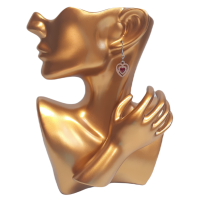 Darčeková sada náušníc a náhrdelníka s červeným srdcom