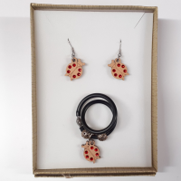 Darčeková sada náušníc a prívesku lienky