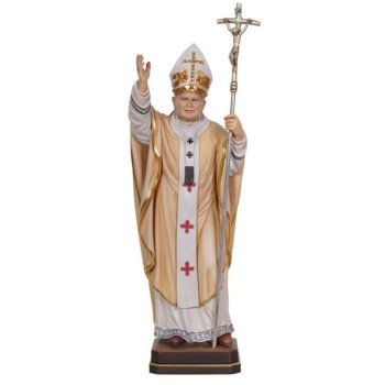 Drevená socha Svätého pápeža Jána Pavla II.