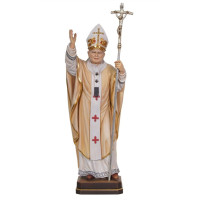 Drevená socha Svätého pápeža Jána Pavla II.