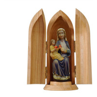Our Lady of Mariazell sitting in niche