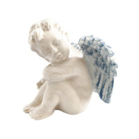 Anjel sediaci vľavo