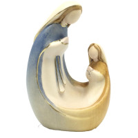 Drevená socha Madonna s Bernadettou