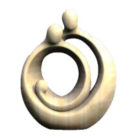 Drevená Svätá rodina moderná