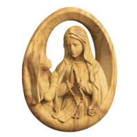 Reliéf Panna Mária Lurdská s Bernadettou