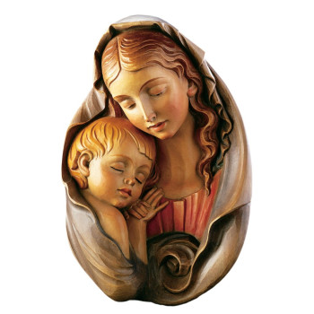Drevený reliéf Madonna