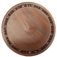 Servírovacia tácka s krištáľom Valentinite Velvet