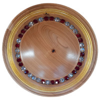 Drevená misa s krištáľom Labrador - Grenade