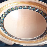 Drevená misa s krištáľom Marea