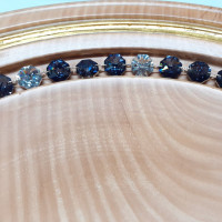 Drevená misa s krištáľom Bluesky - Labrador