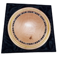 Drevená misa s krištáľom Bluesky - Labrador