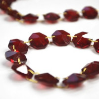 Drevená misa s ružami a krištáľom Grenade