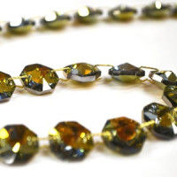 Drevená misa s krištáľom Marea