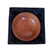 Drevená misa s krištáľom Labrador