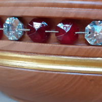 Drevená misa s krištáľom Labrador-Grenade