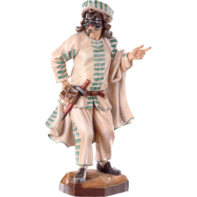 Komik Brighella drevená socha