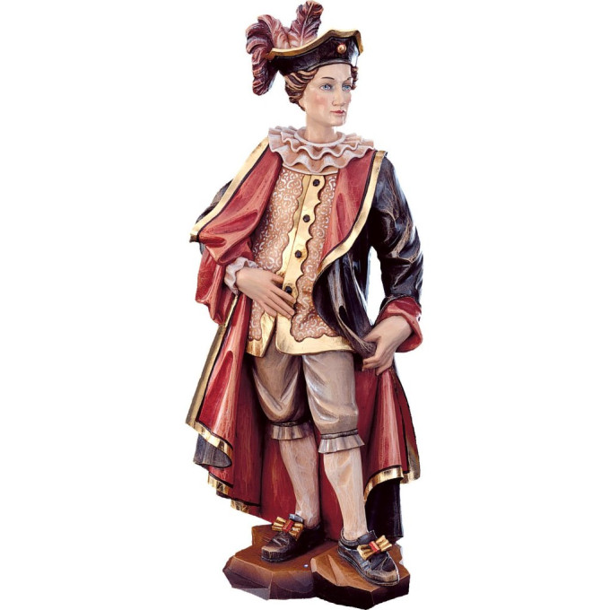 Komik Lelio drevená socha