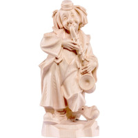 Klaun saxofonista drevená socha