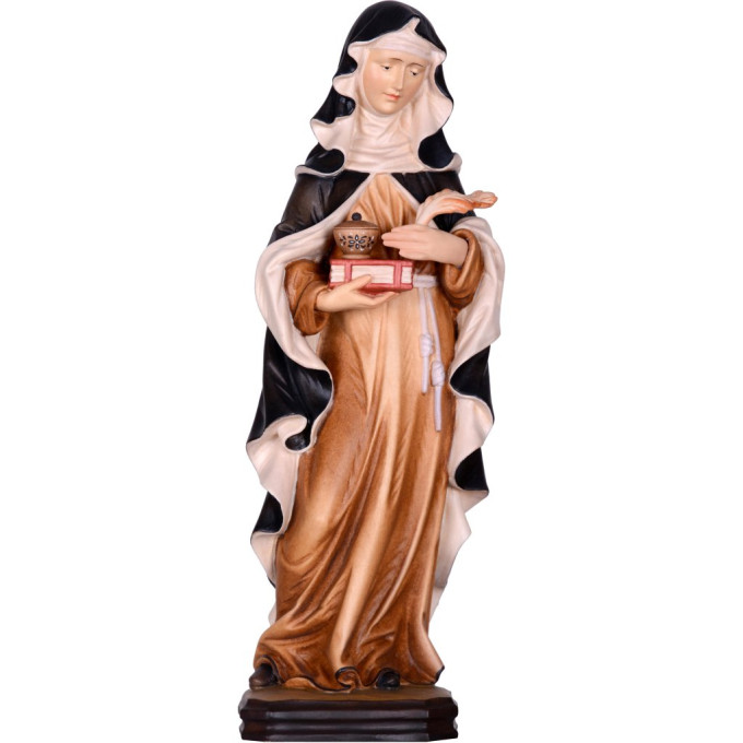 Saint Hildegard wooden statue