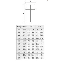 Alpský korpus z lipového dreva na rovnom kríži