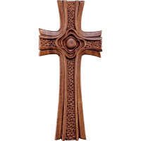 Drevený kríž ruže orechové drevo