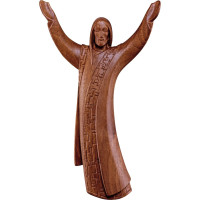 Vzkriesenie Krista socha na zavesenie orechové drevo