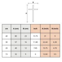 Ježiš Kristus mladosti na kríži orechové drevo