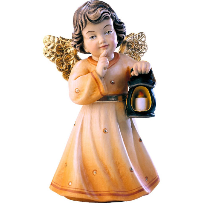 Anjel Sissi s lampášom z lipového dreva