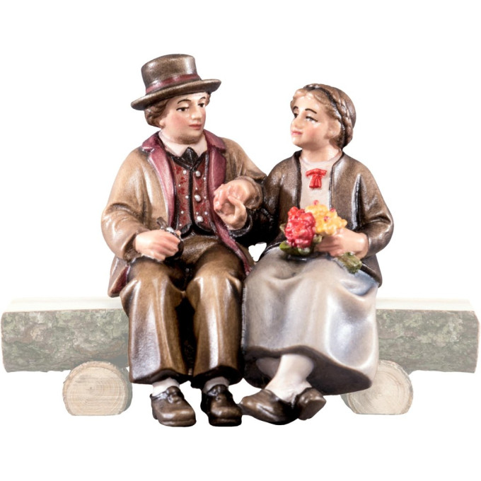 Couple in love for nativity scene - farm