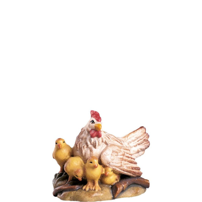 Hen with chicks - dolomite