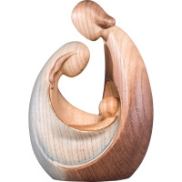 Svätá rodina Art-Deco z lipového dreva