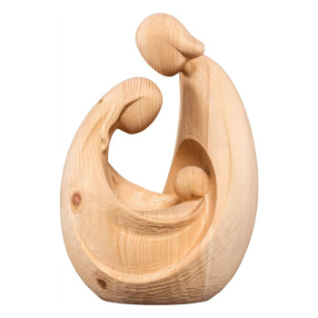 Svätá rodina Art-Deco-borovicové drevo