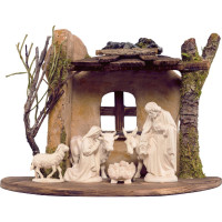 Drevený betlehem Farma so 7 figúrkami