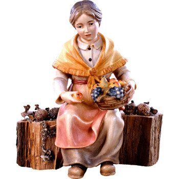 Babka sediaca na kmeni