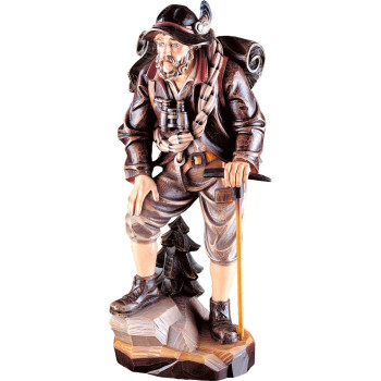 Horolezec drevená soška