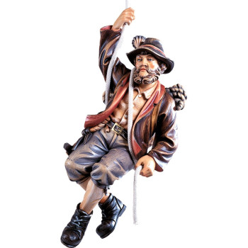 Horolezec na lane z lipového dreva