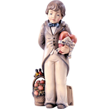 Zaľúbený chlapec so srdcom