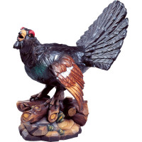 Hlucháň drevená socha