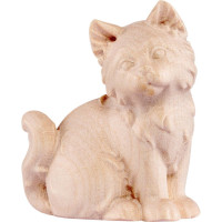 Sivá mačka drevená dekorácia